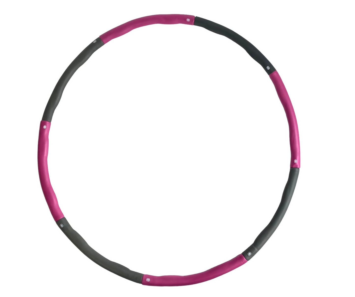 Deuser Hula Hoop Reifen mit Massagefunktion 1,4kg grau pink Fitness Ring NEU