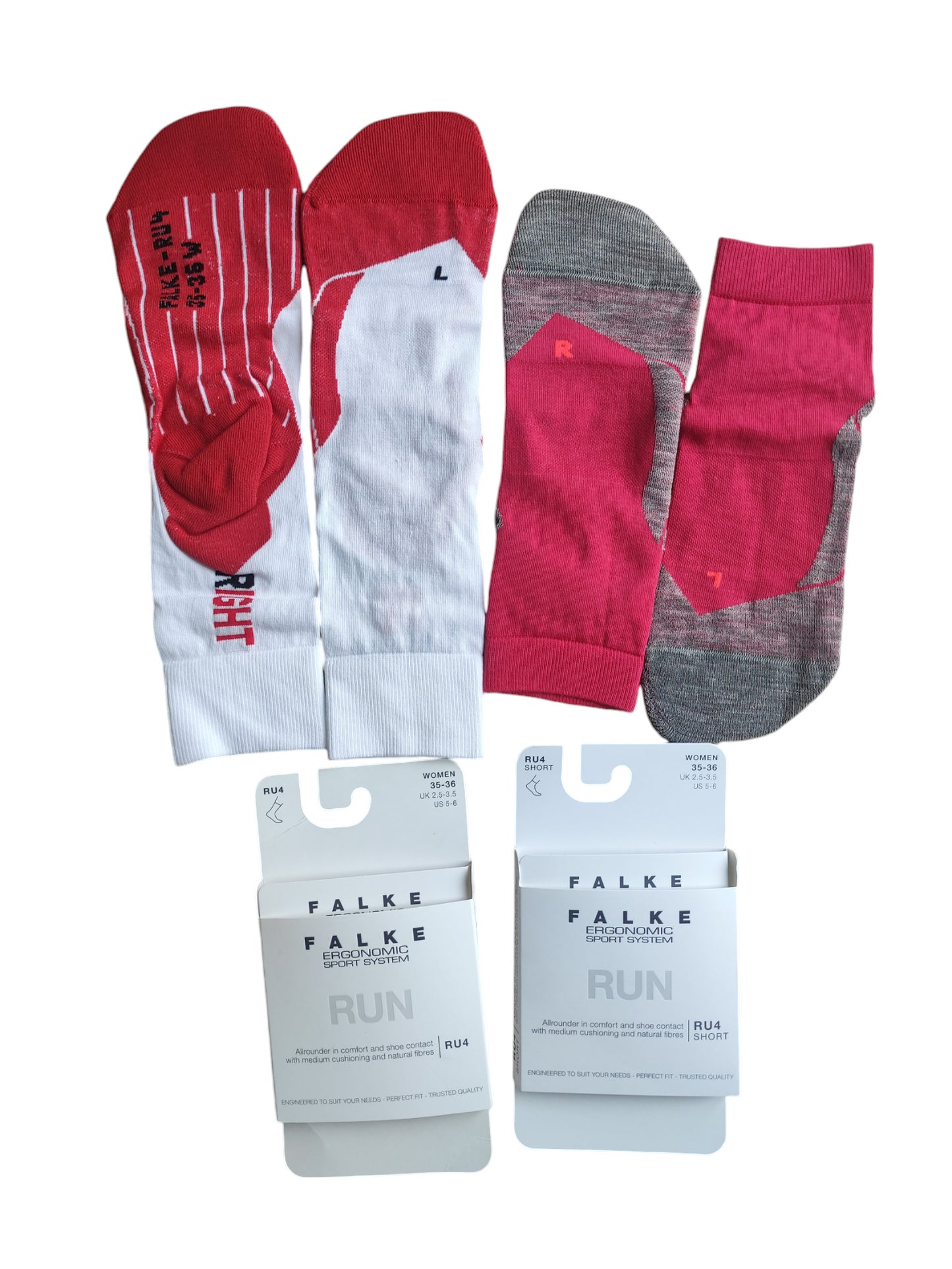 2er Pack Falke RU4 Laufsocken 35 - 36EU Damen